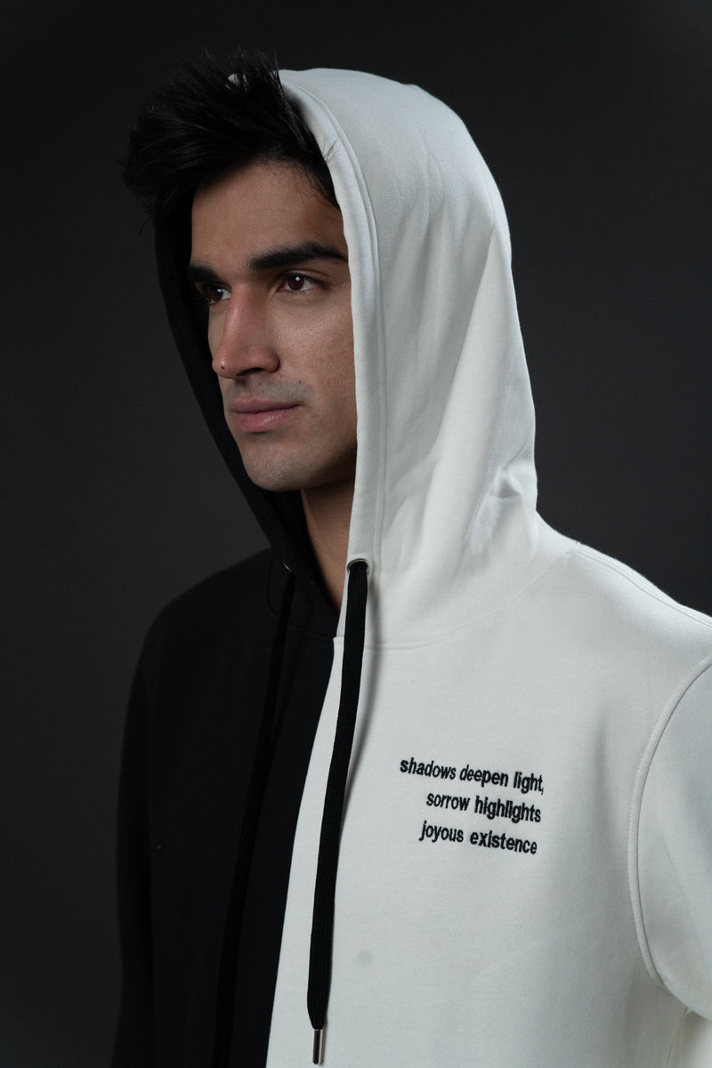 BLACK-WHITE HOODIE